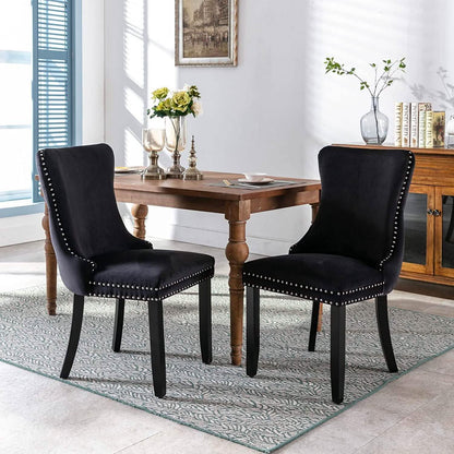 Set of 2: Upholstered Dining Chairs - A-1 Thread Vault