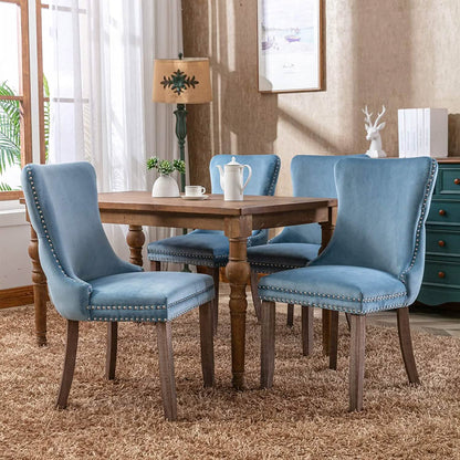 Set of 2: Upholstered Dining Chairs - A-1 Thread Vault