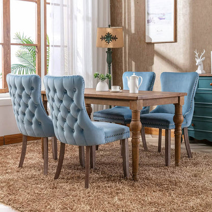 Set of 2: Upholstered Dining Chairs - A-1 Thread Vault