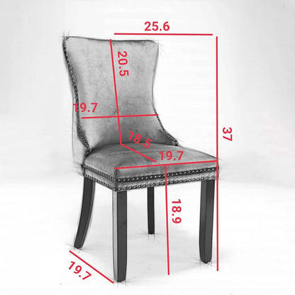 Set of 2: Upholstered Dining Chairs - A-1 Thread Vault
