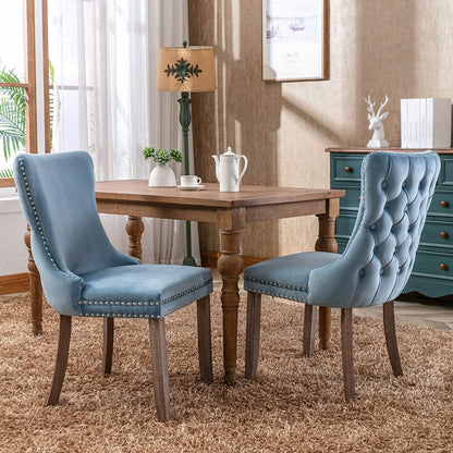 Set of 2: Upholstered Dining Chairs - A-1 Thread Vault