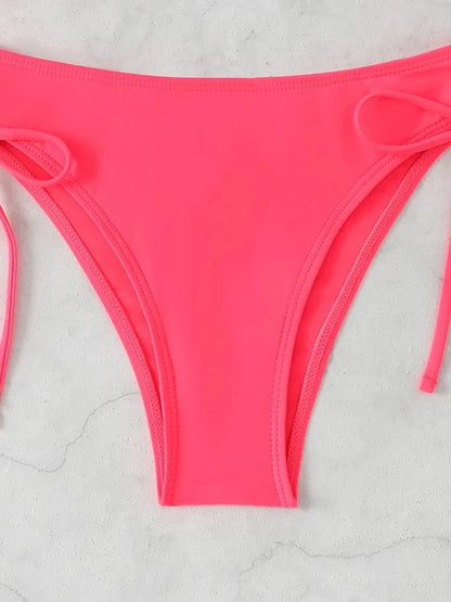 Sexy High Waist Bikini Beach Women's Swimsuit 2026 Two-piece Bathing Suit Woman Swimwear Bandeau Bikinis Sets Brazilian Biquini - A-1 Thread Vault