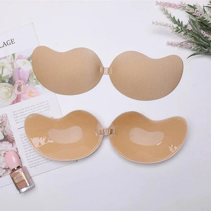 Sexy Invisible Bras Women's Push Up Silicone Mango Bra Without Straps Self Adhesive Seamless Strapless Front Closure Lingerie - A-1 Thread Vault