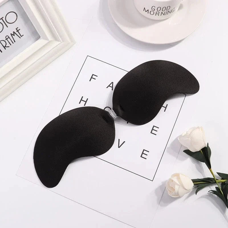 Sexy Invisible Bras Women's Push Up Silicone Mango Bra Without Straps Self Adhesive Seamless Strapless Front Closure Lingerie - A-1 Thread Vault