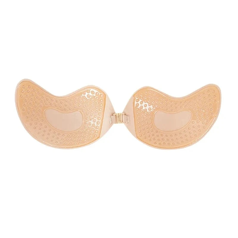 Sexy Invisible Bras Women's Push Up Silicone Mango Bra Without Straps Self Adhesive Seamless Strapless Front Closure Lingerie - A-1 Thread Vault