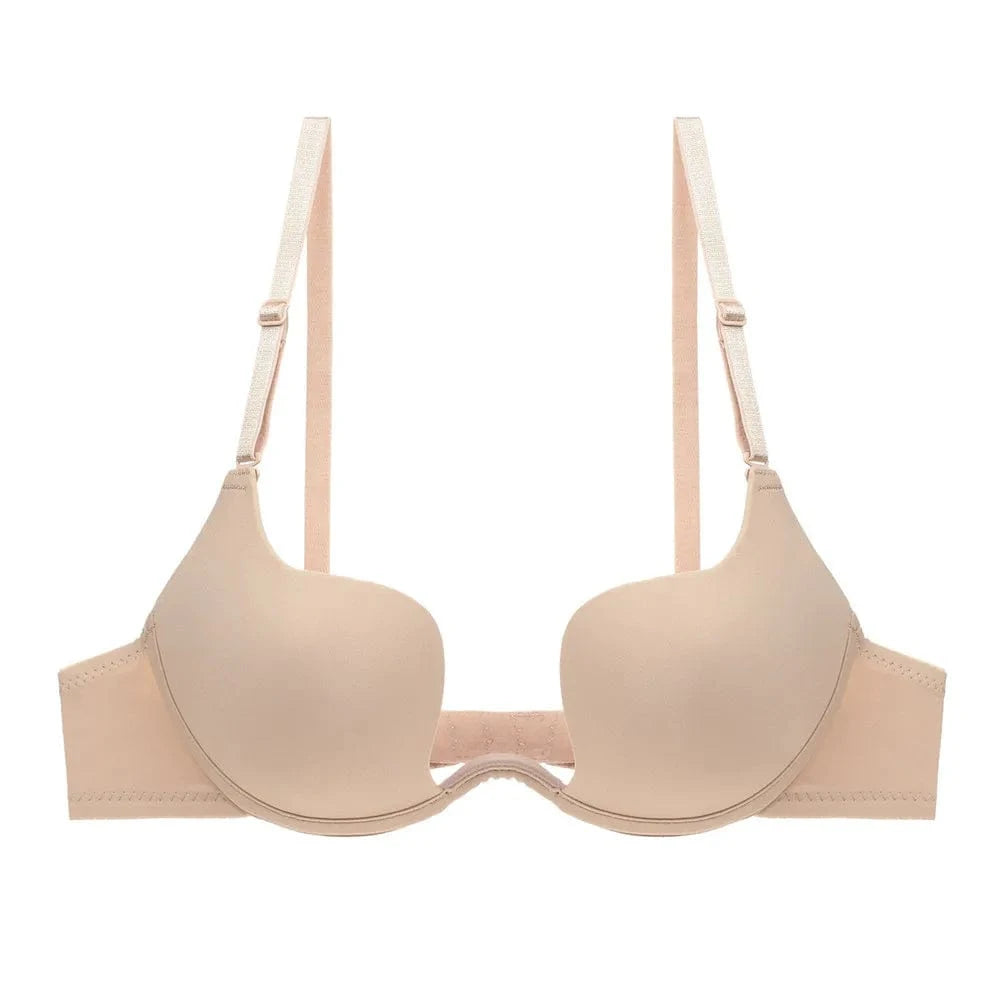 Sexy Invisible Seamless U-Back Bra | Push-Up Adhesive Silicone Cover for Wedding Dress,Backless Dress, Smooth Strapless Bralette - A-1 Thread Vault
