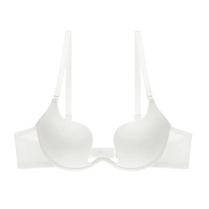Sexy Invisible Seamless U-Back Bra | Push-Up Adhesive Silicone Cover for Wedding Dress,Backless Dress, Smooth Strapless Bralette - A-1 Thread Vault