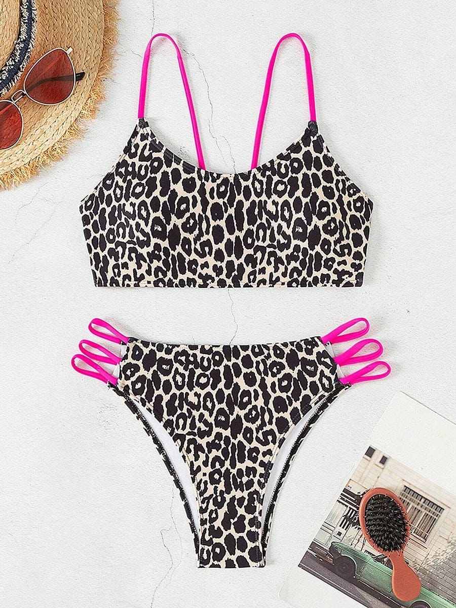Sexy Leopard Micro Bikini 2025 Women Swimsuit Female Swimwear High Waist Bikinis Sets Brazilian Bandeau Beach Wear Bathing Suit - A-1 Thread Vault