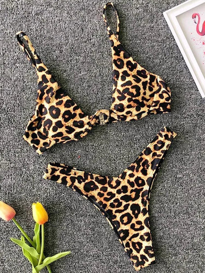 Sexy Neon V-bar Underwired Bikini 2025 Female Ribbed Swimsuit Women Thong Swimwear Two-pieces Bikini set Push up Bathing Suit - A-1 Thread Vault