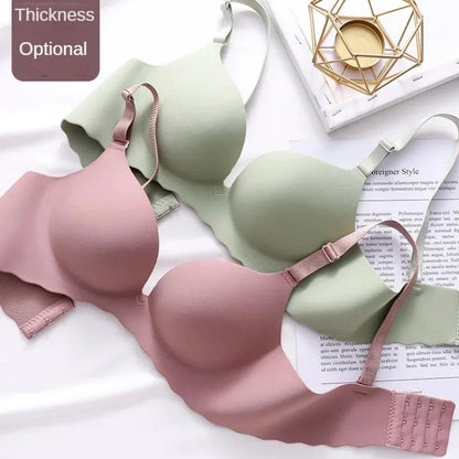 Sexy Push Up Bra Corset Wireless One-Piece Breathable Underwear Gathered Uphold Bra Set for Women Lingerie Seamless Bralette - A-1 Thread Vault