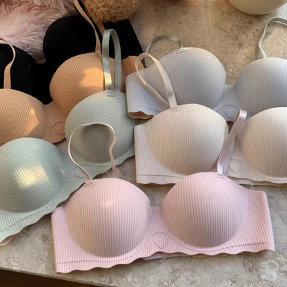 Sexy Push-Up Bras For Women Non-wire Bralette Soft Female Padded Underwear Seamless Bras Invisible Small Chest Bra S-XL - A-1 Thread Vault