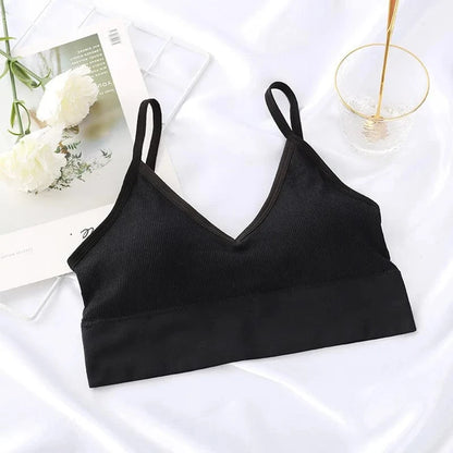 Sexy Seamless Bras For Women Padded Underwear U Backless Bralette Sleep Top Camis Cotton Wireless Fitness Bra Lingerie - A-1 Thread Vault