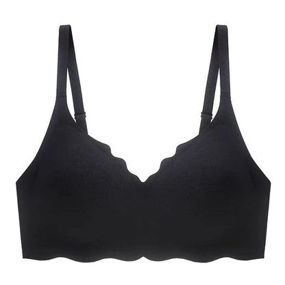 Sexy Seamless Breathable Underwear Women's No Wires Gathering Beautiful Back Sports Breast Reducing Sleeping Bra for Women - A-1 Thread Vault