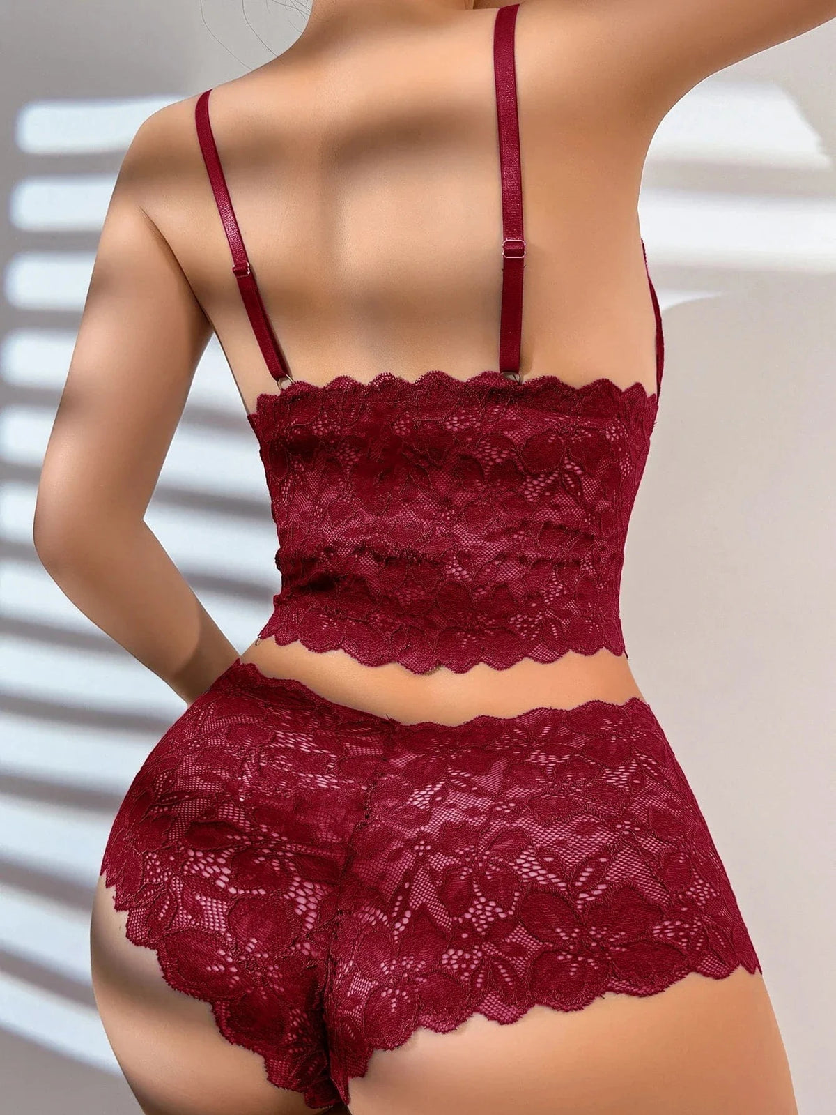 Sexy Sheer Floral Lace Bra Set for Women Wireless Unpadded Bralette and Panty Set Romantic Comfortable Underwear S-XL - A-1 Thread Vault