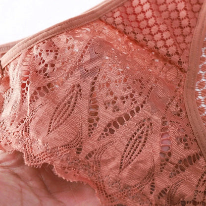 Sexy Sheer Lace Transparent Female Underwear Mesh Hook Briefs Low Waist Seamless Underpants Lingerie for Women Calzones Mujer - A-1 Thread Vault