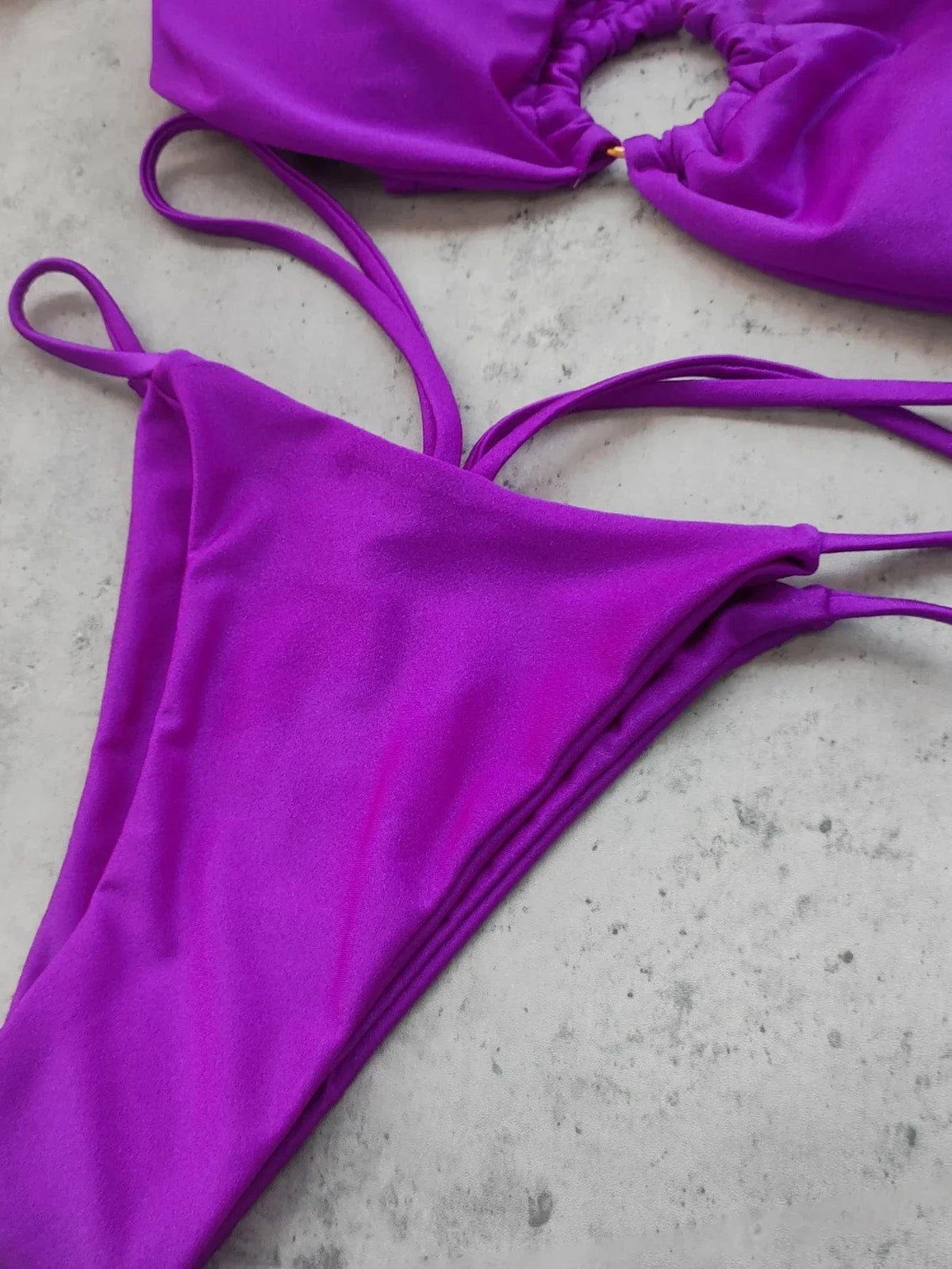 Sexy Strappy Micro Bikini Set for Women, Two Piece Swimsuit, High Cut Swimwear, Brazilian Beachwear, Bathing Suit, 2024 - A-1 Thread Vault