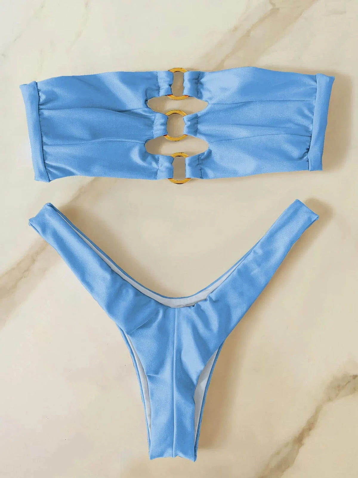 Sexy Strappy Micro Bikini Set for Women, Two Piece Swimsuit, High Cut Swimwear, Brazilian Beachwear, Bathing Suit, 2024 - A-1 Thread Vault