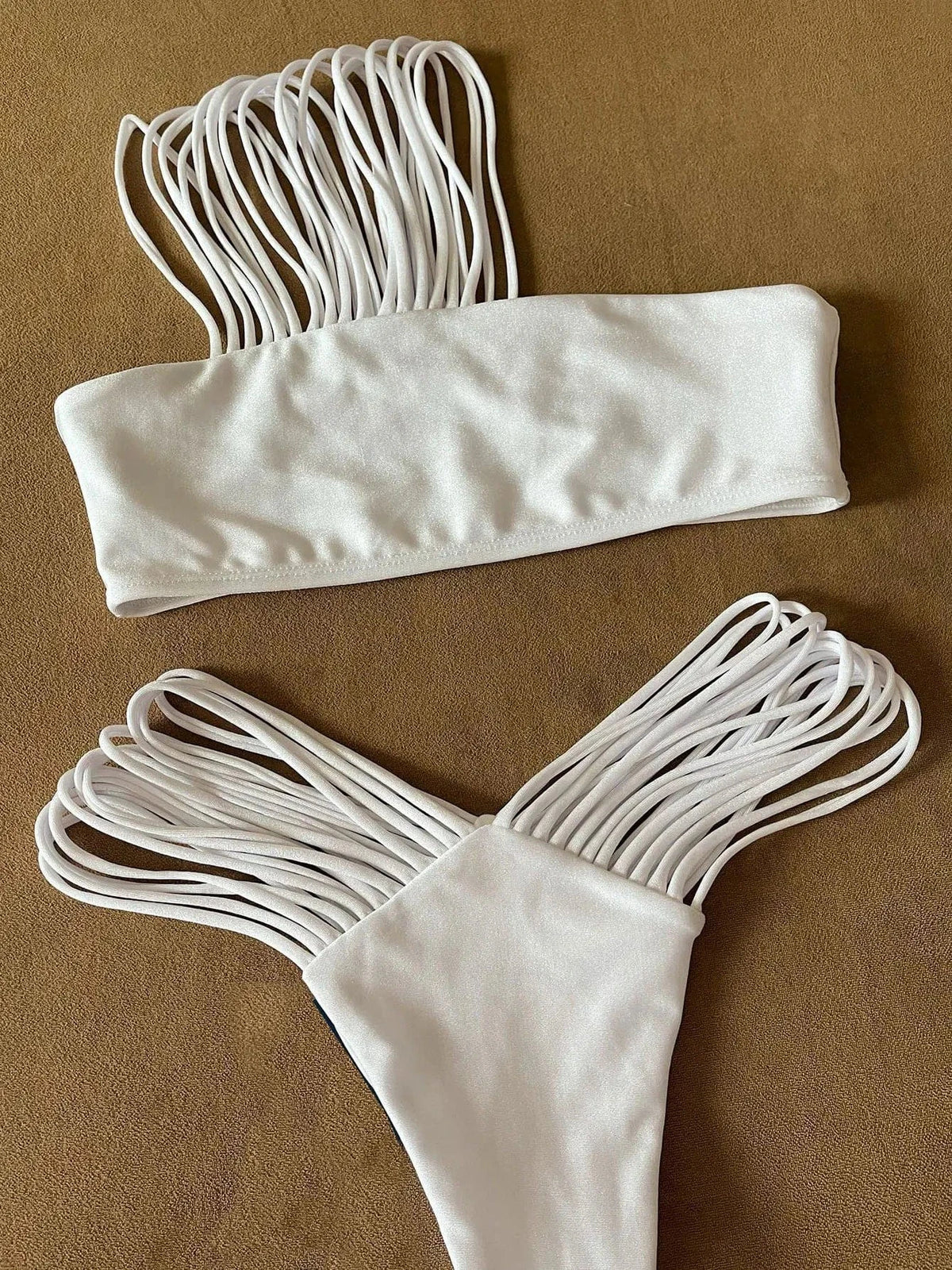 Sexy Strappy Micro Bikini Set for Women, Two Piece Swimsuit, High Cut Swimwear, Brazilian Beachwear, Bathing Suit, 2024 - A-1 Thread Vault