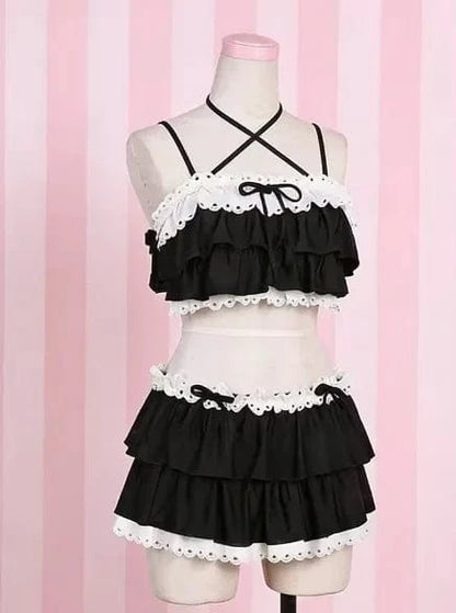 Sexy Trendy Ladies High Waisted Bikini Set Tummy Control Swimwear Breathable Quick Dry Stylish Beachwear Pool Party Outfit 2026 - A-1 Thread Vault