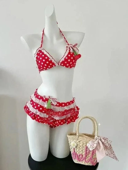 Sexy Trendy Ladies High Waisted Bikini Set Tummy Control Swimwear Breathable Quick Dry Stylish Beachwear Pool Party Outfit 2026 - A-1 Thread Vault
