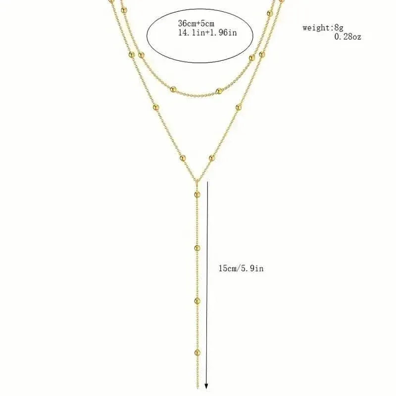 Sexy Tribal Style Iron Chain with Dangling Tassel Pendant - A-1 Thread Vault
