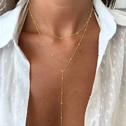 Sexy Tribal Style Iron Chain with Dangling Tassel Pendant - A-1 Thread Vault