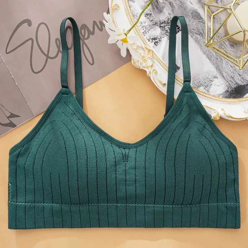 Sexy Wireless Bralette Seamless Women Bra Padded Sleep Tops U-Shaped Back Sports Crop Lingerie Breathable Top Underwear - A-1 Thread Vault