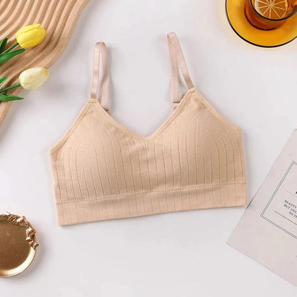 Sexy Wireless Bralette Seamless Women Bra Padded Sleep Tops U-Shaped Back Sports Crop Lingerie Breathable Top Underwear - A-1 Thread Vault