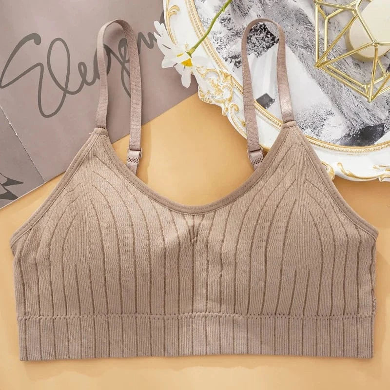 Sexy Wireless Bralette Seamless Women Bra Padded Sleep Tops U-Shaped Back Sports Crop Lingerie Breathable Top Underwear - A-1 Thread Vault