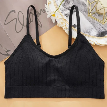 Sexy Wireless Bralette Seamless Women Bra Padded Sleep Tops U-Shaped Back Sports Crop Lingerie Breathable Top Underwear - A-1 Thread Vault