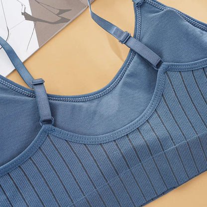 Sexy Wireless Bralette Seamless Women Bra Padded Sleep Tops U-Shaped Back Sports Crop Lingerie Breathable Top Underwear - A-1 Thread Vault
