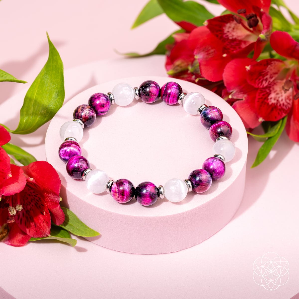Shape Your Future – Pink Galaxy Tiger’s Eye Bracelet - A-1 Thread Vault
