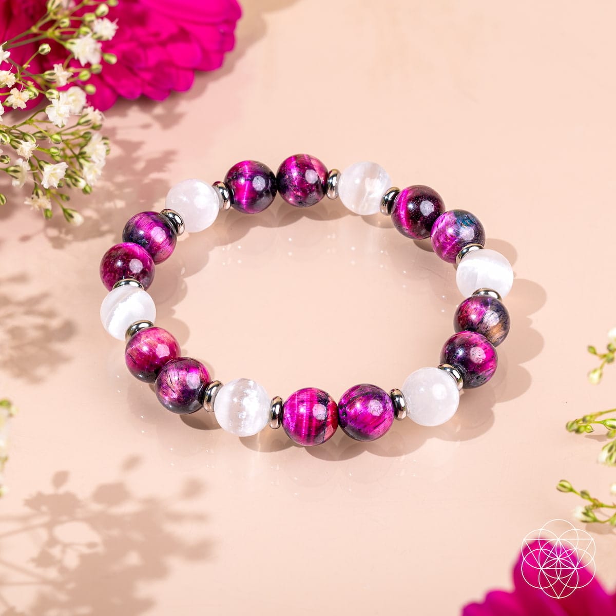 Shape Your Future – Pink Galaxy Tiger’s Eye Bracelet - A-1 Thread Vault