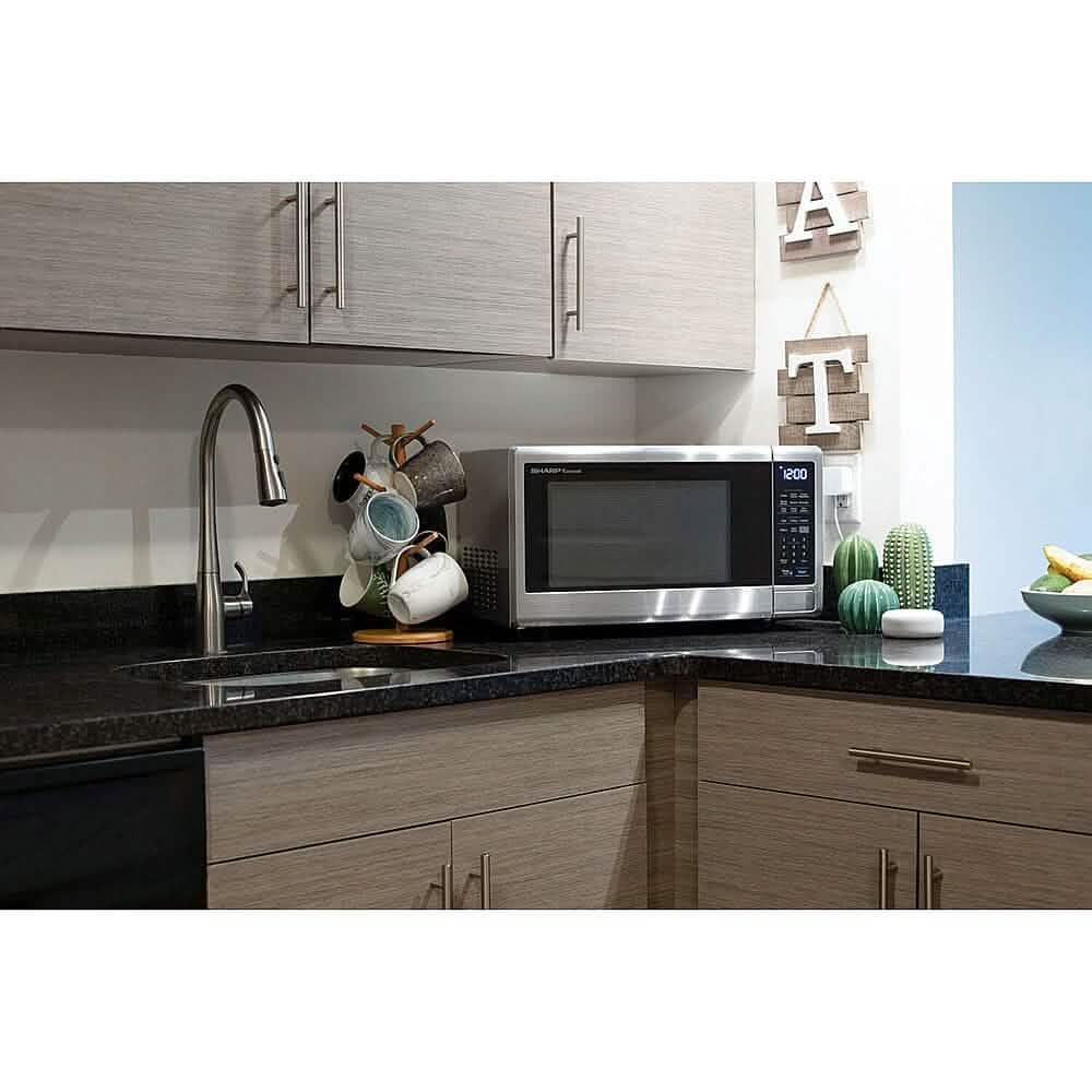 Sharp 1.4-Cu. Ft. Countertop Microwave with Alexa-Enabled Controls - A-1 Thread Vault