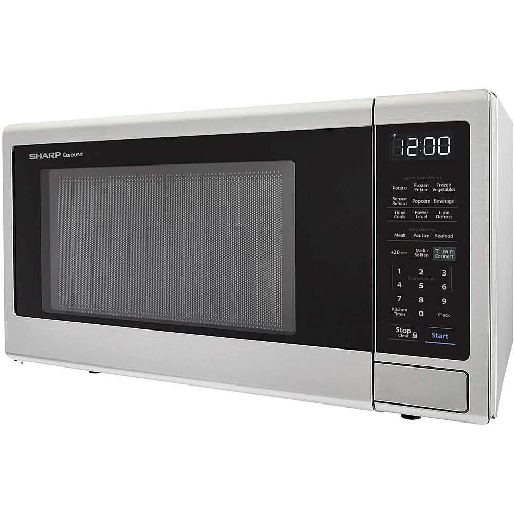 Sharp 1.4-Cu. Ft. Countertop Microwave with Alexa-Enabled Controls - A-1 Thread Vault