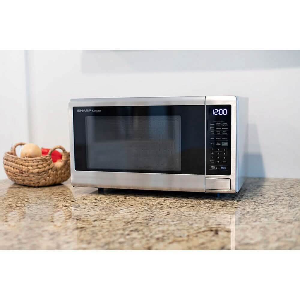 Sharp 1.4-Cu. Ft. Countertop Microwave with Alexa-Enabled Controls - A-1 Thread Vault