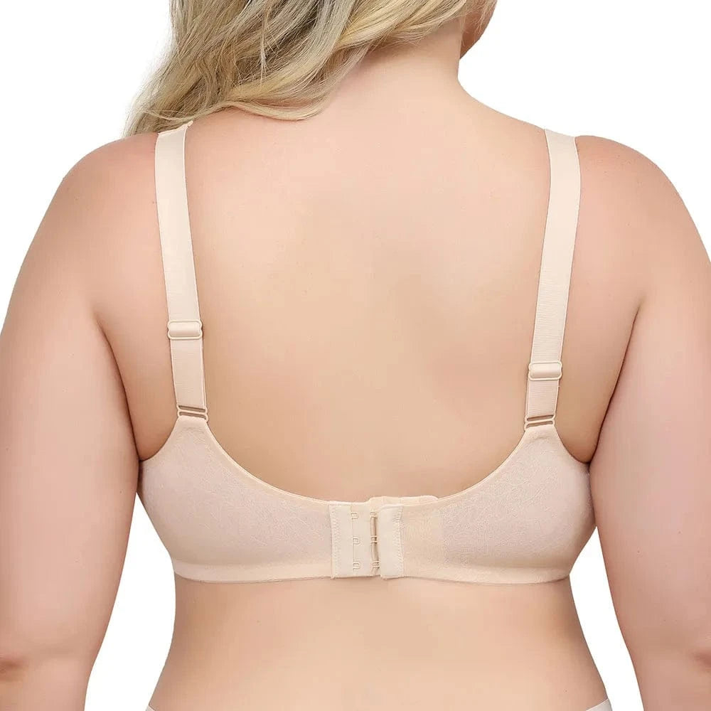 Sheroine Plus Size Underwire Bra Full Coverage Support, Comfortable Lace for Women Unpadded Large Bust Minimizer with Wide Strap - A-1 Thread Vault