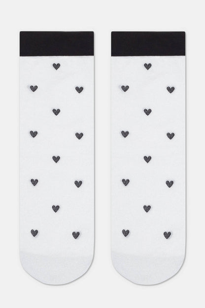 Shimmering Socks Conte Fantasy - "Hearts" Designs - A-1 Thread Vault
