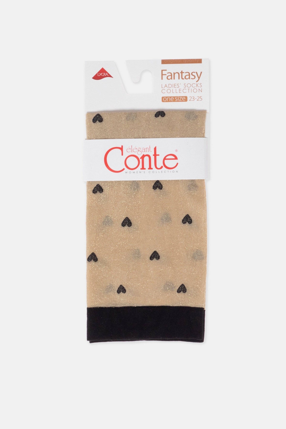 Shimmering Socks Conte Fantasy - "Hearts" Designs - A-1 Thread Vault