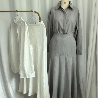 Shirt & Tiered Skirt Set(MS259) - A-1 Thread Vault