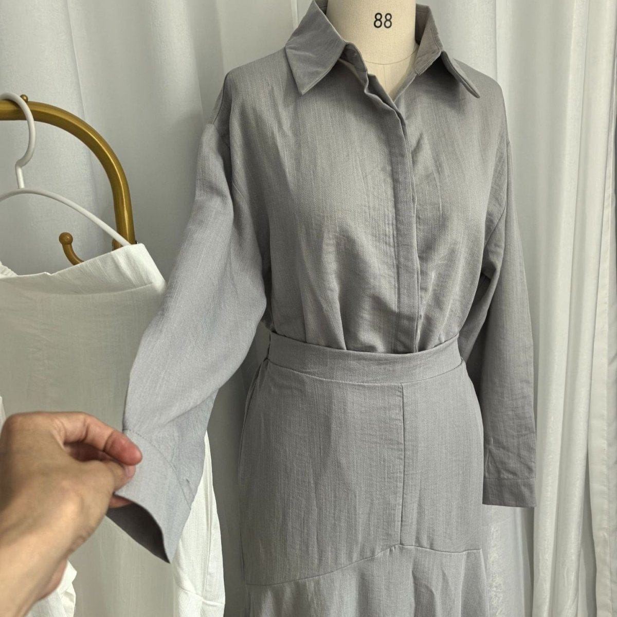 Shirt & Tiered Skirt Set(MS259) - A-1 Thread Vault