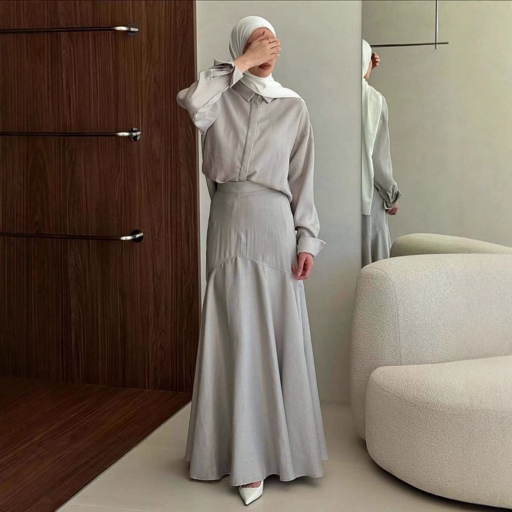 Shirt & Tiered Skirt Set(MS259) - A-1 Thread Vault