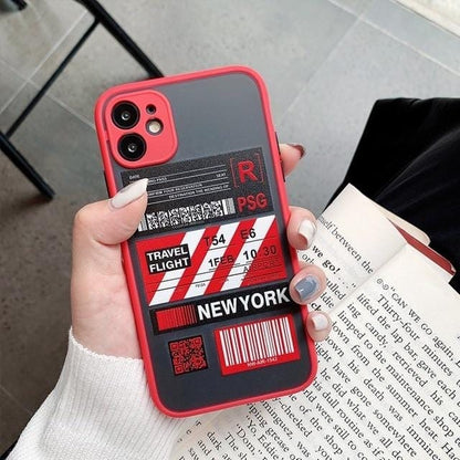 Shockproof Travel Label iPhone Case - A-1 Thread Vault