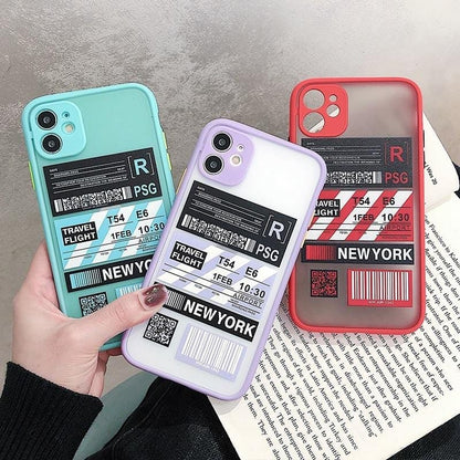 Shockproof Travel Label iPhone Case - A-1 Thread Vault