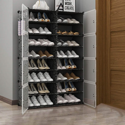 Shoe Rack Organizer with Transparent Doors - A-1 Thread Vault