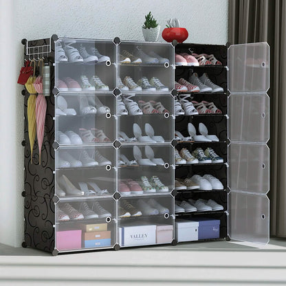 Shoe Rack Organizer with Transparent Doors - A-1 Thread Vault