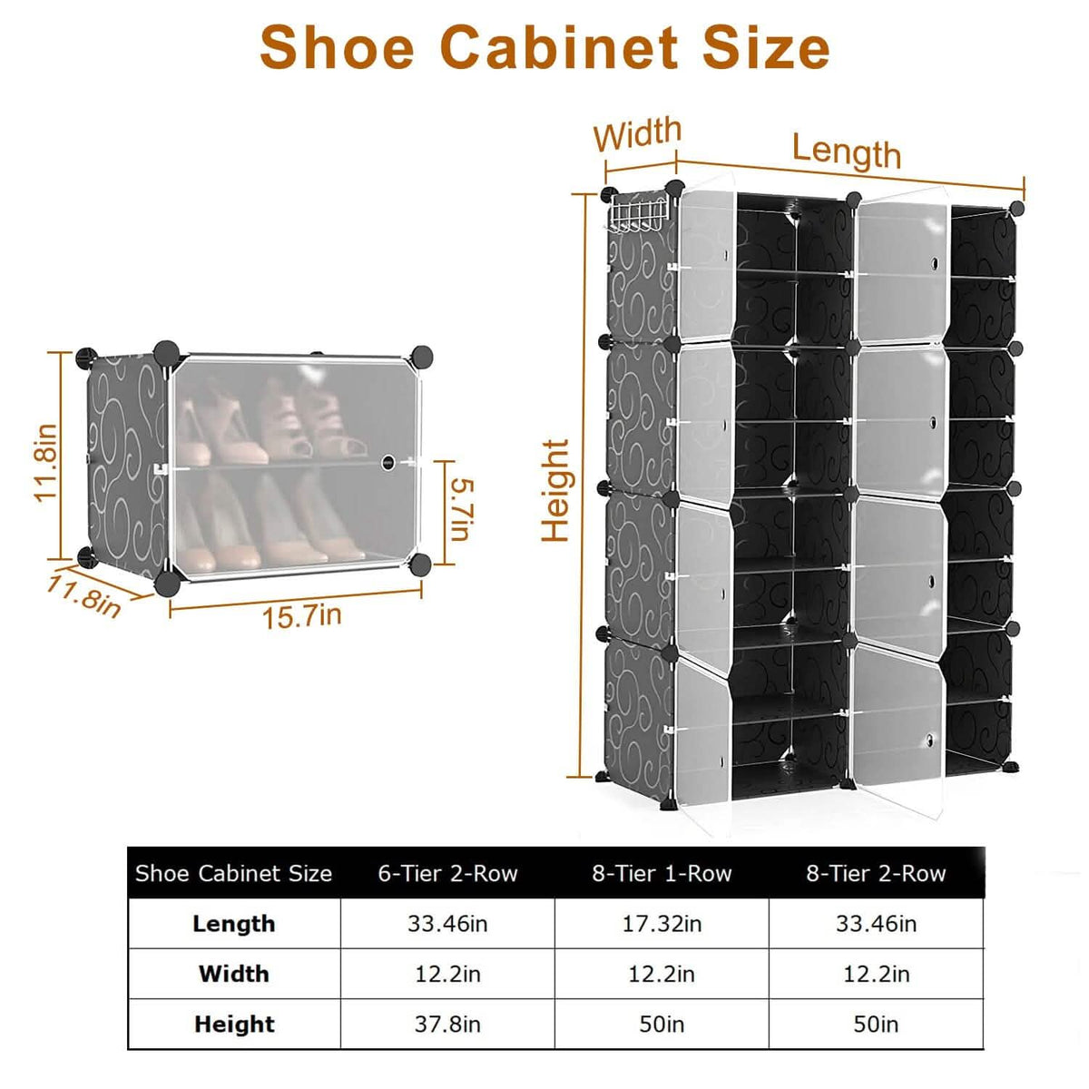 Shoe Rack Organizer with Transparent Doors - A-1 Thread Vault