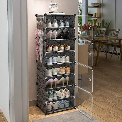 Shoe Rack Organizer with Transparent Doors - A-1 Thread Vault