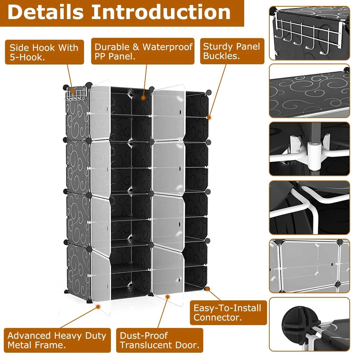 Shoe Rack Organizer with Transparent Doors - A-1 Thread Vault