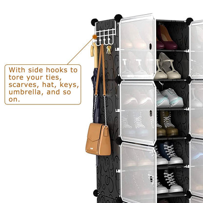 Shoe Rack Organizer with Transparent Doors - A-1 Thread Vault